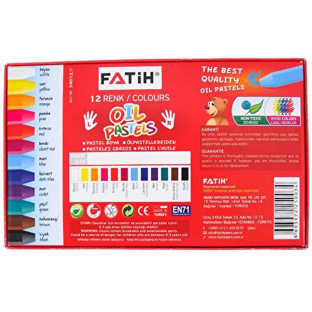 Fatih 12li Pastel Boya