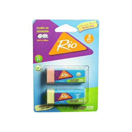 Rio Pastel Silgi 2'li ( Büyük Silgi ) ( RS-20 )