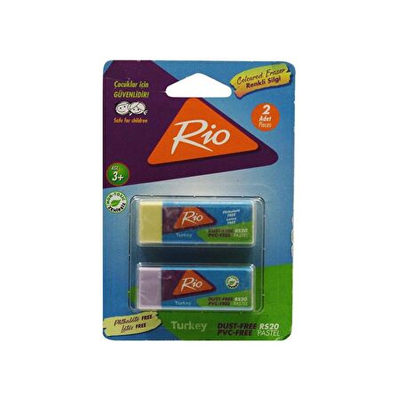 Rio Pastel Silgi 2'li ( Büyük Silgi ) ( RS-20 )