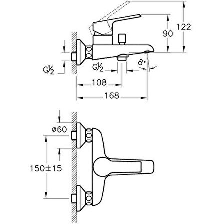 Artema Axe S A41070 Gümüş Banyo Bataryası