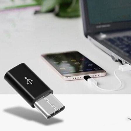 Petinka Dönüştürücü Adaptör USB 'den TYPE-C 'ye Veri Aktarımı Sağlayıcı Şarj Data Çevirici
