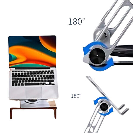 Stant  Ergonomik Dayanıklı Hava Aldıran 360 Derece Dönebilen Laptop Standı