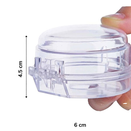 Petinka Ocak Düğme Kilidi Isıya Dayanıklı Plastik Ocak Düğme Koruyucu Emniyet Düzeneği