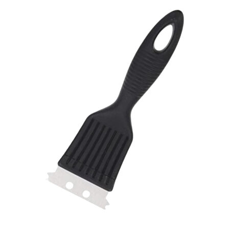 Mangal BBQ Temizlik Fırçası Ergonomik Paslanmaz Çelik Kıllar Mangal Fırçası