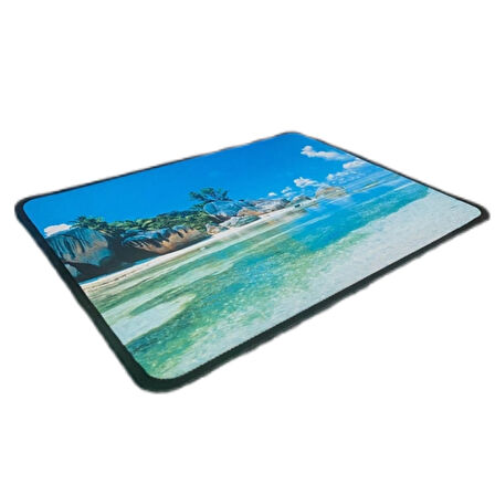 Mouse Pad Kaymaz Taban Pürüzsüz üst Yüzey 25cmx32cm Küçük Boy Deniz Manzaralı Mouse Matı