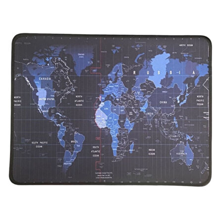 Mouse Pad Kaymaz Taban Pürüzsüz üst Yüzey 25cmx32cm Küçük Boy Dünya Haritası Mouse Matı