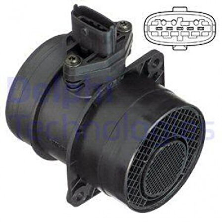 Hyundaı Ticarı Debimetre Sensoru Starex Crdi 03> Sorento 03> Crdi 140hp D4cb Motor Debimetre - Delphi Af10364-12b1