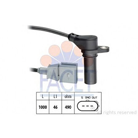 Vag Krank Devir Sensoru Passat 97>05 A4 99>08 A6 98>05 Superb 02>08 - Facet 9.0218