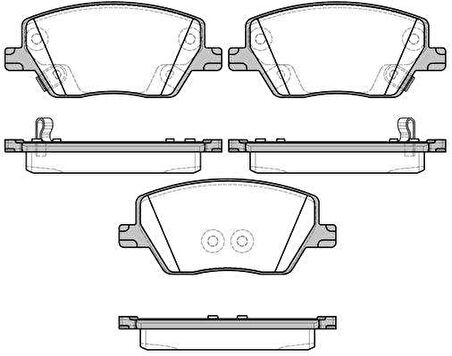 Fiat On Fren Balatası Fiat Egea 1.3 / 1.4 / 1.6d Multıjet 15> - Braxıs Aa0688