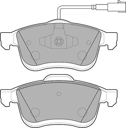 Chrysler On Fren Balatası Fiat Doblo III 500l 10> Opel Combo 12> Lancıa Delta III 09>14 - Valeo 671763