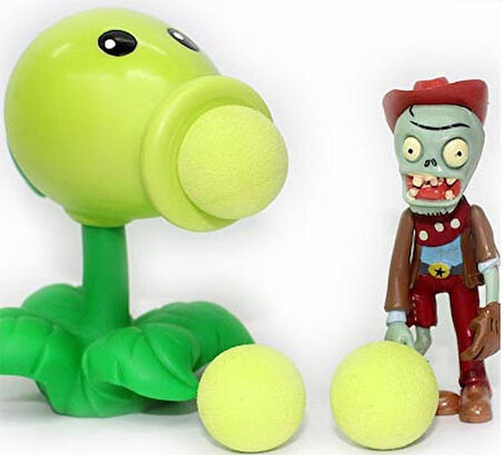 Plants And Zombies Zombi Ve Bitkiler + figür + toplar