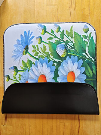 SGE TEKNOLOJİ 55X45 CM BEYAZ PAPATYALAR KAYDIRMAZ TABAN SPEED YÜZEY OYUNCU MOUSE PAD GAMİNG PAD
