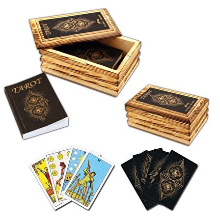 Ahşap Kutulu Tarot Kart