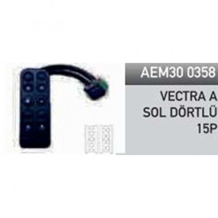 Opel Cam Acma Kapama Anahtarı Dortlu Vectra A - Aem30 0358