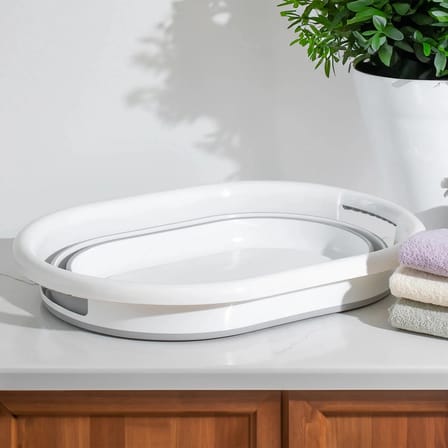 Porsima 1065 Akordiyon Katlanır Sepet Katlanabilir Çamaşır Sepeti Orta Boy Katlanır Çamaşır Sepeti 25LT