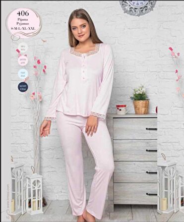Limissi 406 Pembe  Hamile Lohusa Pijama Takımı