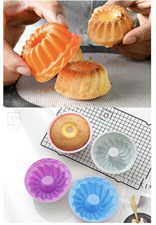 6lı silikon kek kalıbı 