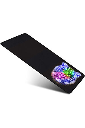 Kaplan 70x30 Cm Speed Kaymaz Taban Dikişli Oyuncu Gaming Mouse Pad