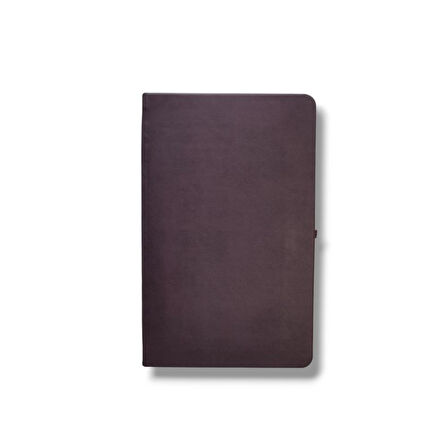 Tarihsiz 13x21 Bordo Çizgili Defter ivory Kağıt