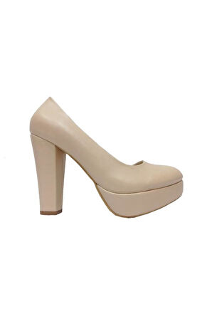 Aydemir 2042-21 Deri 30mm Platform Topuk Kadın Ayakkabı