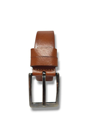 Andell 4,5cm Hakiki Deri Kenarı Dikişli Erkek Kemer Battal