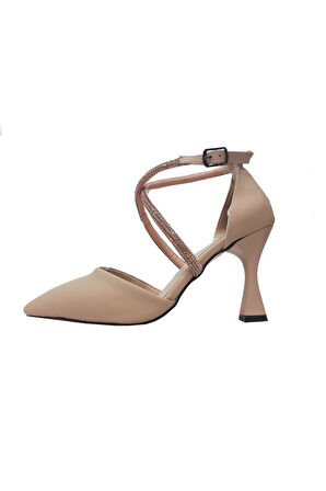 Shoes 0909 Deri Taşlı Fashion Kadın Sandalet