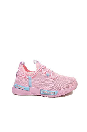 Alessio 4017 Trikolu Çocuk Sneakers Ayakkabı 31-35 Pembe Mavi