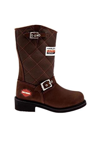 Harley Davidson Laconıa 644 Hakiki Deri Bot 36-40 Brown Nubuk