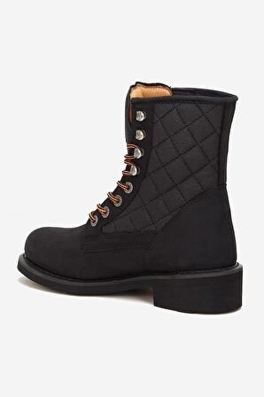 Harley Davidson New Worker Hakiki Nubuk Deri Bot 36-40 Black Nubuk