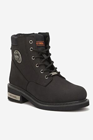 Harley Davidson Jim Hakiki Nubuk Deri Bot 36-40 Black Nubuk