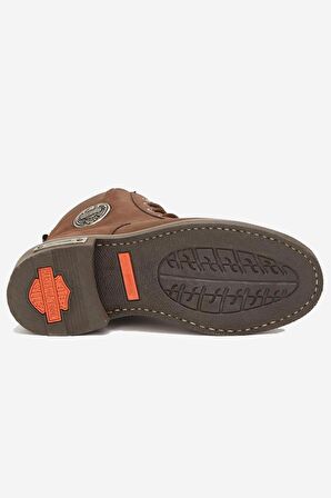 Harley Davidson Jim Hakiki Nubuk Deri Bot 36-40 Dark Brown Nubuk