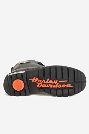 Harley Davidson Colmar Hakiki Deri Bot 40-46 Black Baskılı Deri