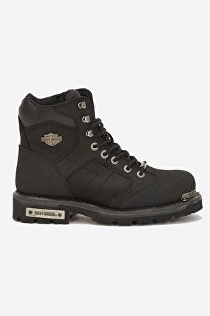 Harley Davidson Clemente Hakiki Deri Bot 40-45 Black Crazy Deri