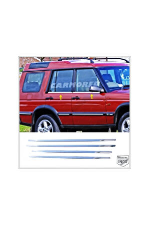 Land Rover Discovery 2 Krom Cam Çıtası 4 Parça 1998-2004 Arası Paslanmaz Çelik