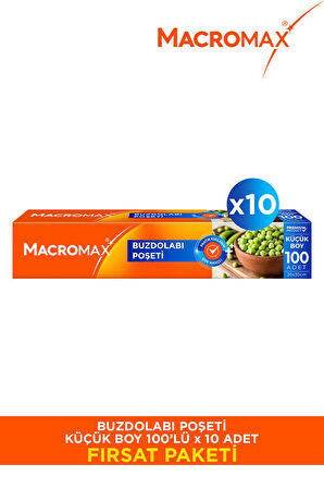 Buzdolabı Poşeti Küçük Boy - 100 Lü Paket X10