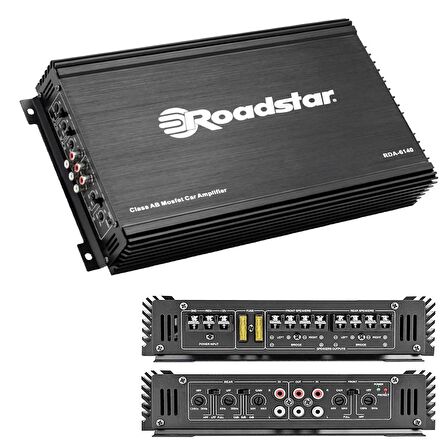 ROADSTAR RDA-6140 Oto Anfi Stereo 3000 Watt 4 Kanal