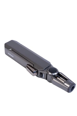 Parmida Tek Torch Pürmüz Oynar Başlıklı Gunmetal Masa Tipi Metal Puro Çakmağı - TR9242