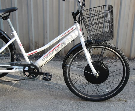Dorello Elektrikli bisiklet cargo bisiklet -Pazar bisikleti yük taşıma bisikleti - Renk: Beyaz