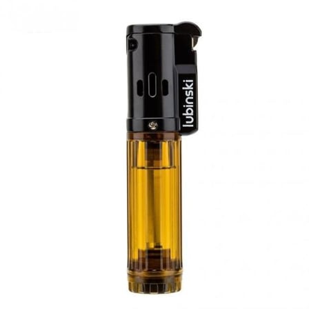 Lubinski Cigar Basic Slim Tek Torch Puro Çakmağı Sarı