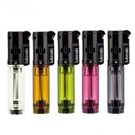 Lubinski Cigar Basic Slim Tek Torch Puro Çakmağı Sarı