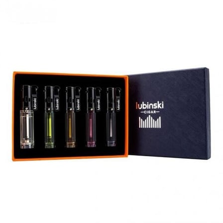 Lubinski Cigar Basic Slim Tek Torch Puro Çakmağı Sarı