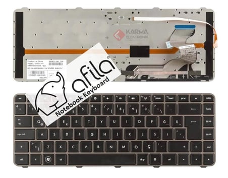 Hp Envy 14, 14-1000, 14-1100, 14-1200 Notebook Klavye - Tuş Takımı / Siyah - TR - Backlit Hmb4502cva29, 592871-001