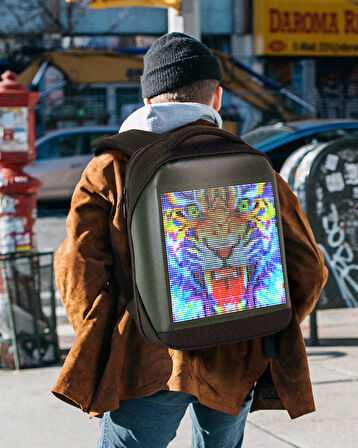 Reyo PixelBag Led Çocuk Çantası Siyah