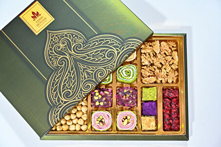 Tadım Dünyası Lüx Karışık Hediyelik Kuruyemiş & Lokum 850 gr 102