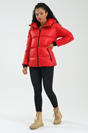Rodi Kadın Mont Kapüşonlu Şişme 4128 RD23KB234128