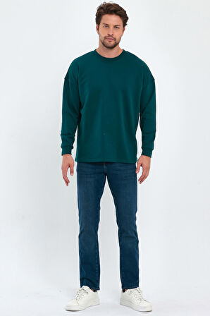 Rodi 3 İplik Şardonsuz Bisiklet Yaka Sweatshirt RD24KE055407