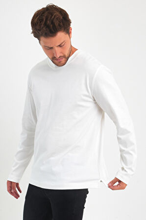 Rodi 30/2 Süprem % 100 Pamuk Bisiklet Yaka Sweatshirt RD24KE055465