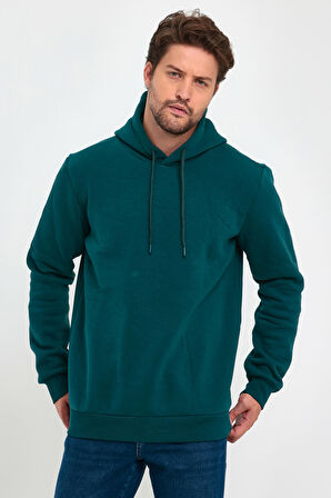 Rodi 3 İp Şardonlu Kapuşonlu Cepsiz Sweatshirt RD24KE054902