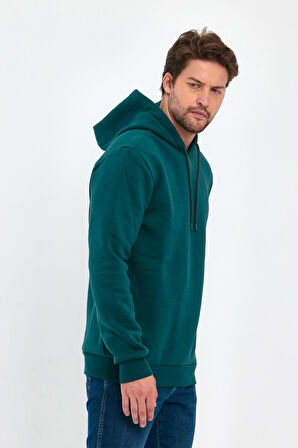 Rodi 3 İp Şardonlu Kapuşonlu Cepsiz Sweatshirt RD24KE054902