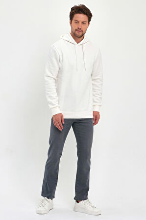 Rodi 3 İp Şardonlu Kapuşonlu Cepsiz Sweatshirt RD24KE054902